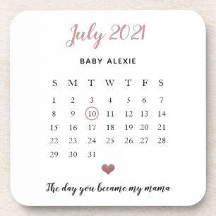 fühlende Babyankündigung niedlicher Glitzer Getränkeuntersetzer