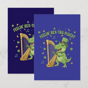 Fühlst dich Rex-tra couragiert Lustiger St. Patric Dankeskarte