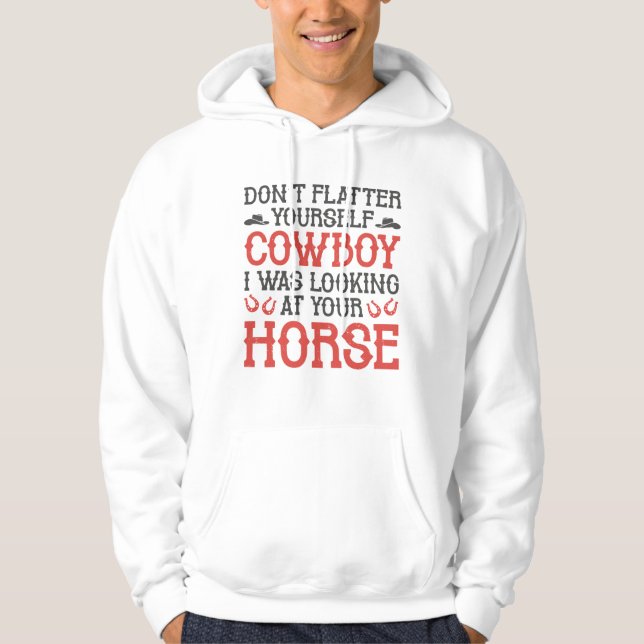Fühlt euch nicht selbst Cowboy Hoodie (Vorderseite)