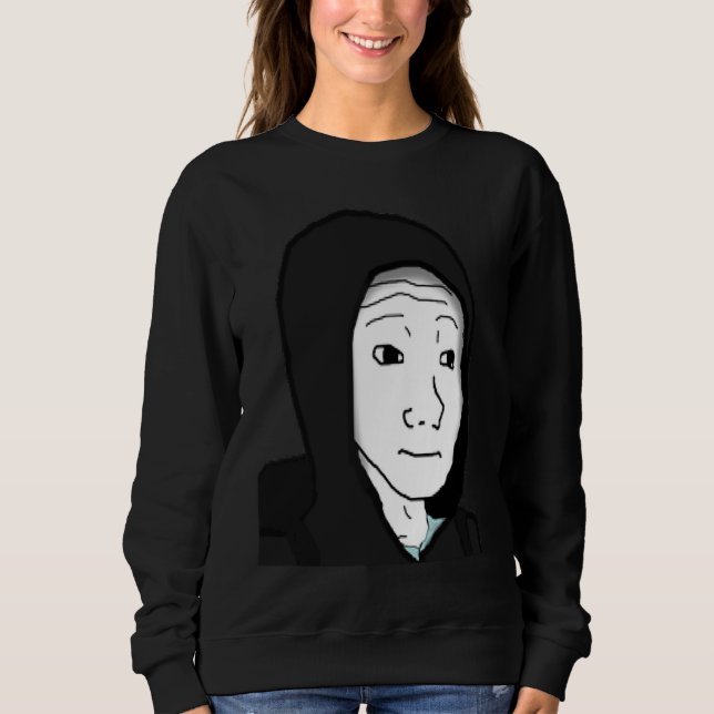 Fühlt Guy Wojak Meme Doomer  1 Sweatshirt (Vorderseite)