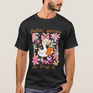 Fühlt sich albern in Pre-K Silly Goose Lehrer Zurü T-Shirt