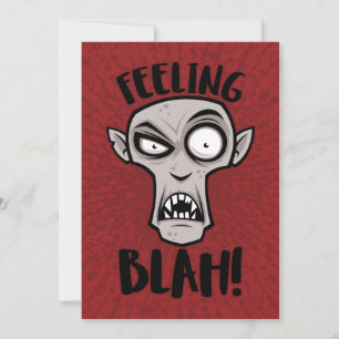 Fühlt sich Blah Nosferatu Vampir Feiertagskarte
