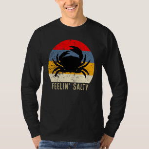 Fühlt sich salzig Maryland-Krabbe-Sonnenuntergang- T-Shirt