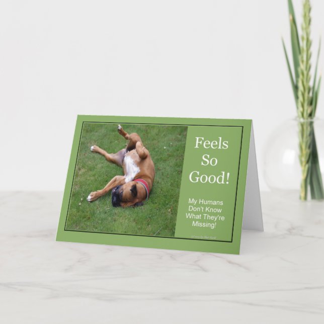 Fühlt sich so gut Grußkarte Karte (Vorderseite)