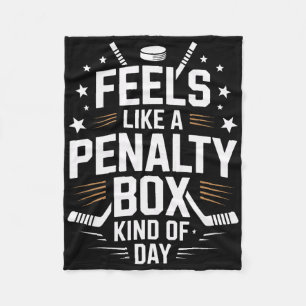 Fühlt sich wie ein Strafbank-Tag an Eishockey-Lebe Fleecedecke