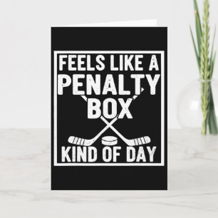 Fühlt sich wie eine Strafbank Art von Tag Hockeysp Karte