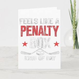 Fühlt sich wie eine Strafbox an Funny Hockey Karte