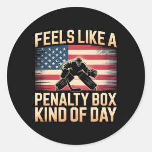 Fühlt sich wie eine Strafbox Art von Tag _7 Runder Aufkleber
