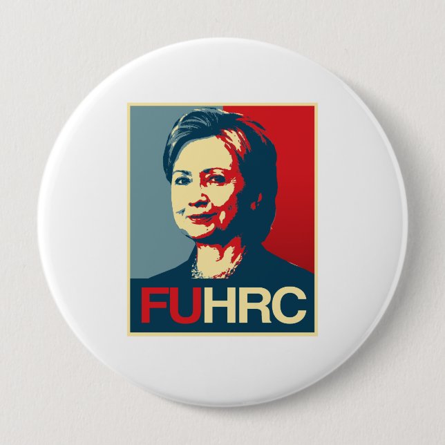 FUHRC - Anti-Hillary Poster - - Anti-Hillary - Button (Vorderseite)