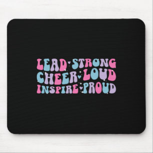 Führe starke Cheer laute Cheer Kapitän Cheerleadin Mousepad