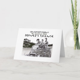Führen der Fahrprüfung, Glückwünsche Karte