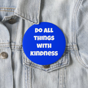 Führen Sie alle Dinge mit einem freundlichen blaue Button