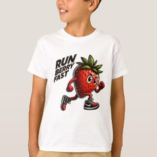 Führen Sie Berry Fast Running Strawberry aus T-Shirt