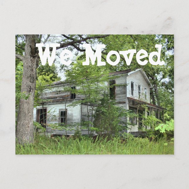 Führen Sie das Haus aus, in dem wir die Adresskart Ankündigungspostkarte (Vorderseite)