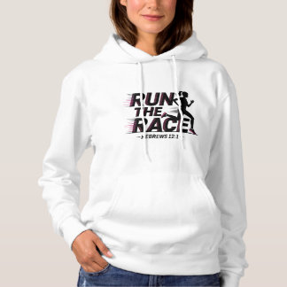 Führen Sie die Race Hebrews 12:1 aus Hoodie