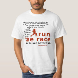 Führen Sie die Race Hebrews 12:1 T - Shirt aus