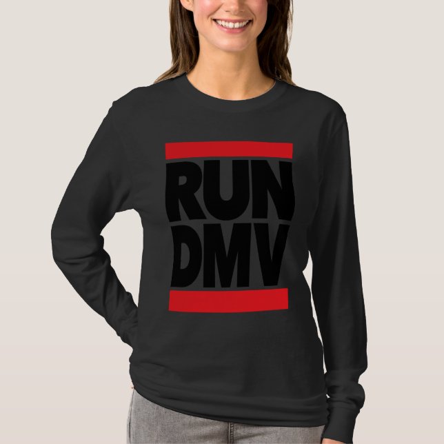 Führen Sie DMV benutzerdefiniert aus T-Shirt (Vorderseite)