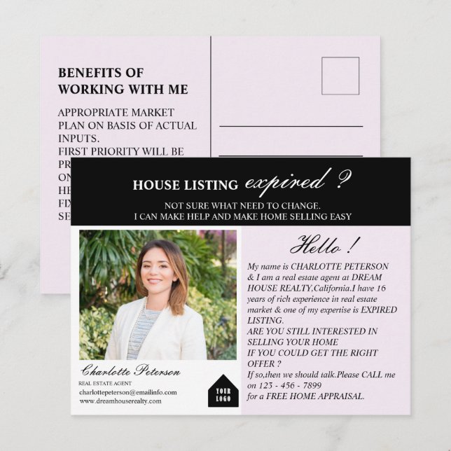 Führen Sie ein echtes Anwesen und erzeugen Sie ein Postkarte (Vorne/Hinten)