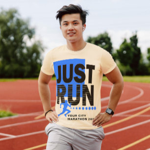 Führen Sie einfach den Marathon-Runner Track Renne T-Shirt