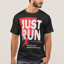 Führen Sie einfach Marathon Runner Track Rennen Da T-Shirt