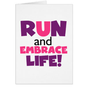 Führen Sie Embrace Life Lila Pink aus