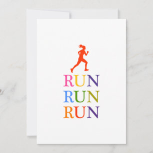 Führen Sie farbenfrohe Splash-Laufende Mädchen