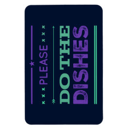 Führen Sie Geschirr Lila Textprüfung Erinnerung au Magnet