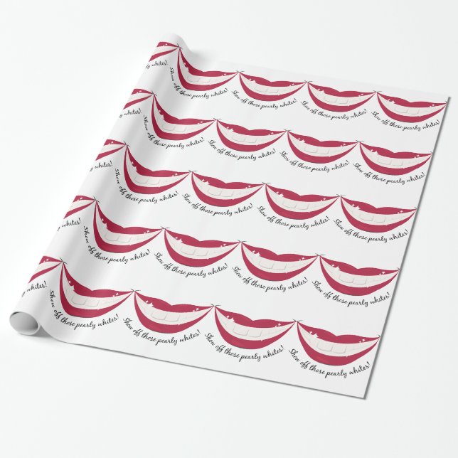 Führen Sie jenes perlige Weiß vor! Geschenkpapier (Ungerollt)