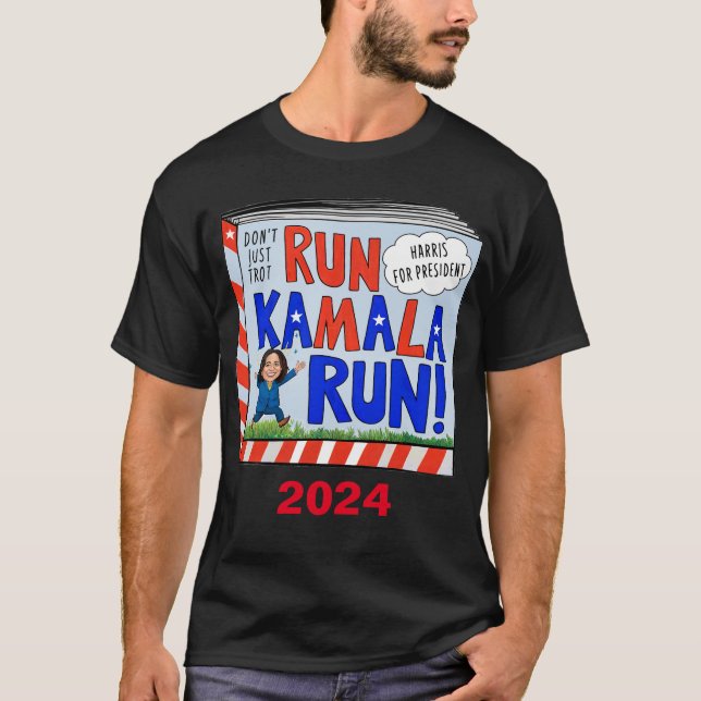 Führen Sie Kamala aus T-Shirt (Vorderseite)