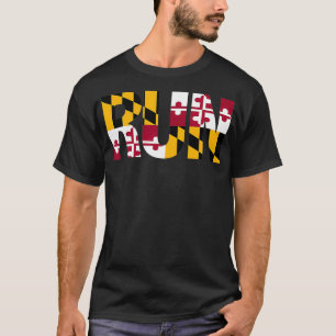 Führen Sie Maryland Pride mit Motivation Graphic a T-Shirt