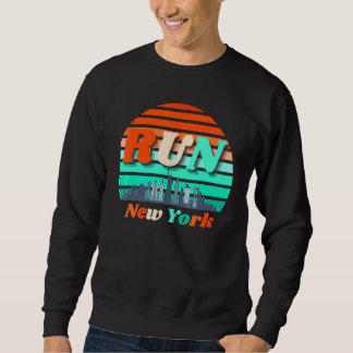 Führen Sie New York Sunrise City Silhouette Celebr Sweatshirt