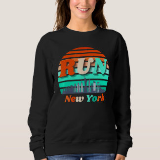 Führen Sie New York Sunrise City Silhouette Celebr Sweatshirt