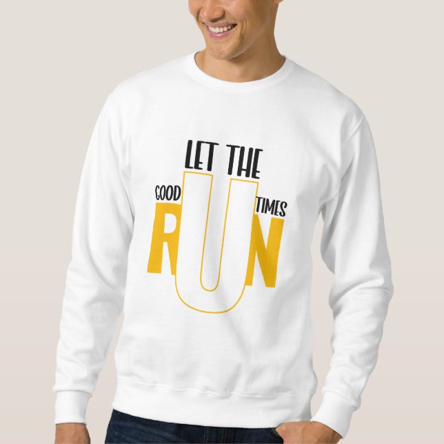 Führen Sie Runner-Motivierend Inspirationsquellen  Sweatshirt (Vorderseite)