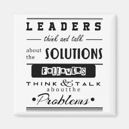 führende Motivationsträger Quote Black & White Ins Magnet