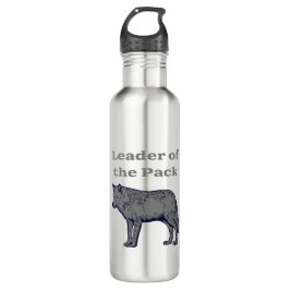 Führer des Pack Wolf Edelstahlflasche