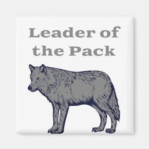 Führer des Pack Wolf Magnet