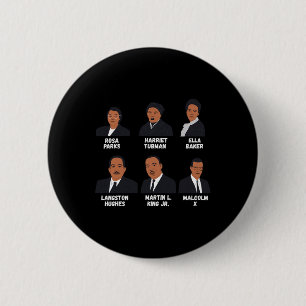 Führer, die den Afroamerikaner der schwarzen Gesch Button
