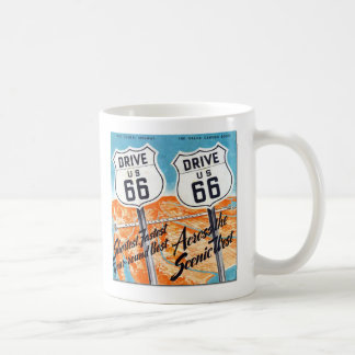 Führer-Kaffee-Tasse Antrieb US-Weg-66 Retro Kaffeetasse