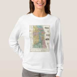 Führer-Karte von Chicago T-Shirt