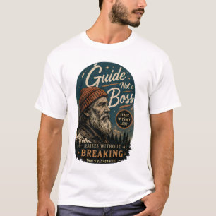 Führer, kein Boss, Vintage-Vaterfigur-Grafik T-Shirt