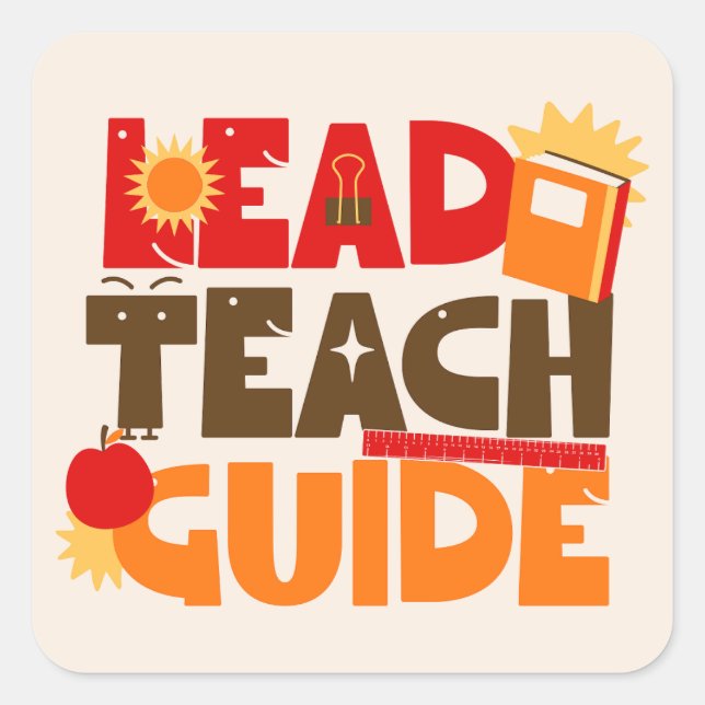 Führerhandbuch Quadratischer Aufkleber (Vorderseite)