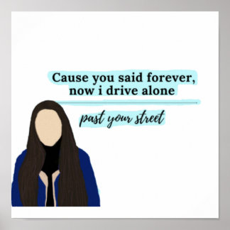 Führerschein von Olivia rodrigo Poster