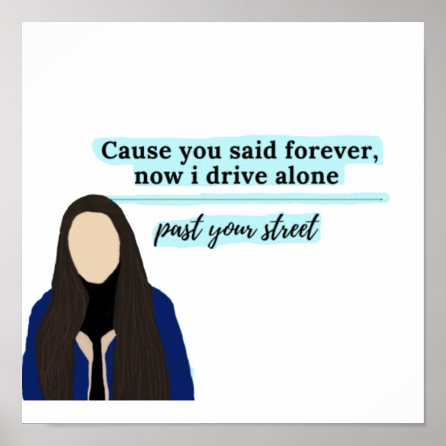 Führerschein von Olivia rodrigo Poster (Vorne)