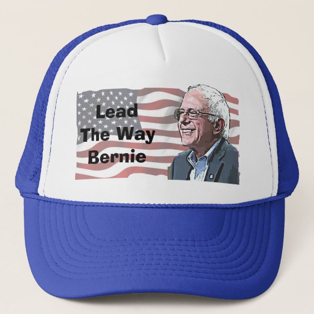 Führt Bernie Sanders Baseball Cap Truckerkappe (Vorderseite)