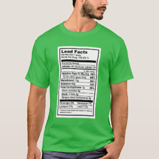 Führung "Ernährungsaufkleber-Informationen " T-Shirt