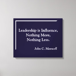 Führung ist Einfluss Minimalistische Leinwand