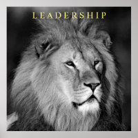 Führung Motivierend Lion Einzigartig Schwarz-weiß