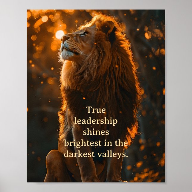 Führung und Mut Poster (Vorne)