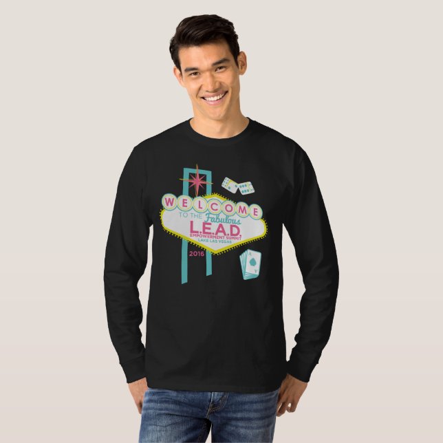 FÜHRUNG Unisex-L/S Crew-Hals T-Shirt (Vorne ganz)