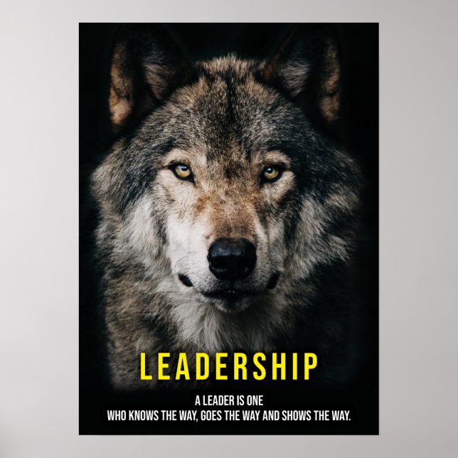 Führung - Wolf Pack, Alpha Male, Leiter Poster (Vorne)